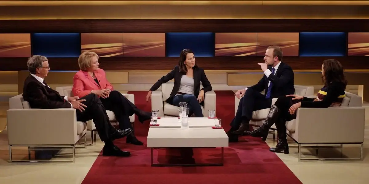 Fernsehstudio mit Pannen-Szene